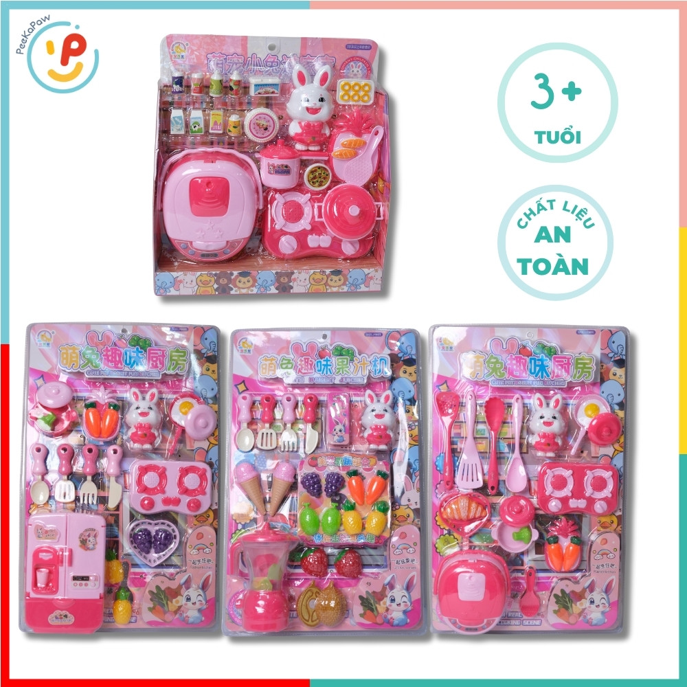 Đồ chơi nhà bếp nồi cơm tủ lạnh máy sinh tố cho bé 506 PeeKaPaw Toys