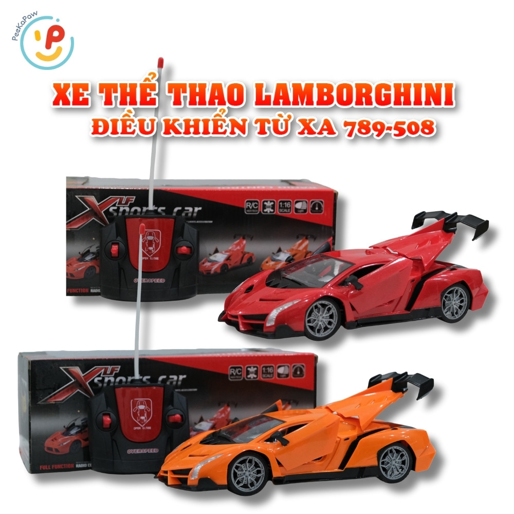 Xe ô tô dáng thể thao điều khiển từ xa tỉ lệ 1:16 có đèn 789-506 – PeeKaPaw Toys