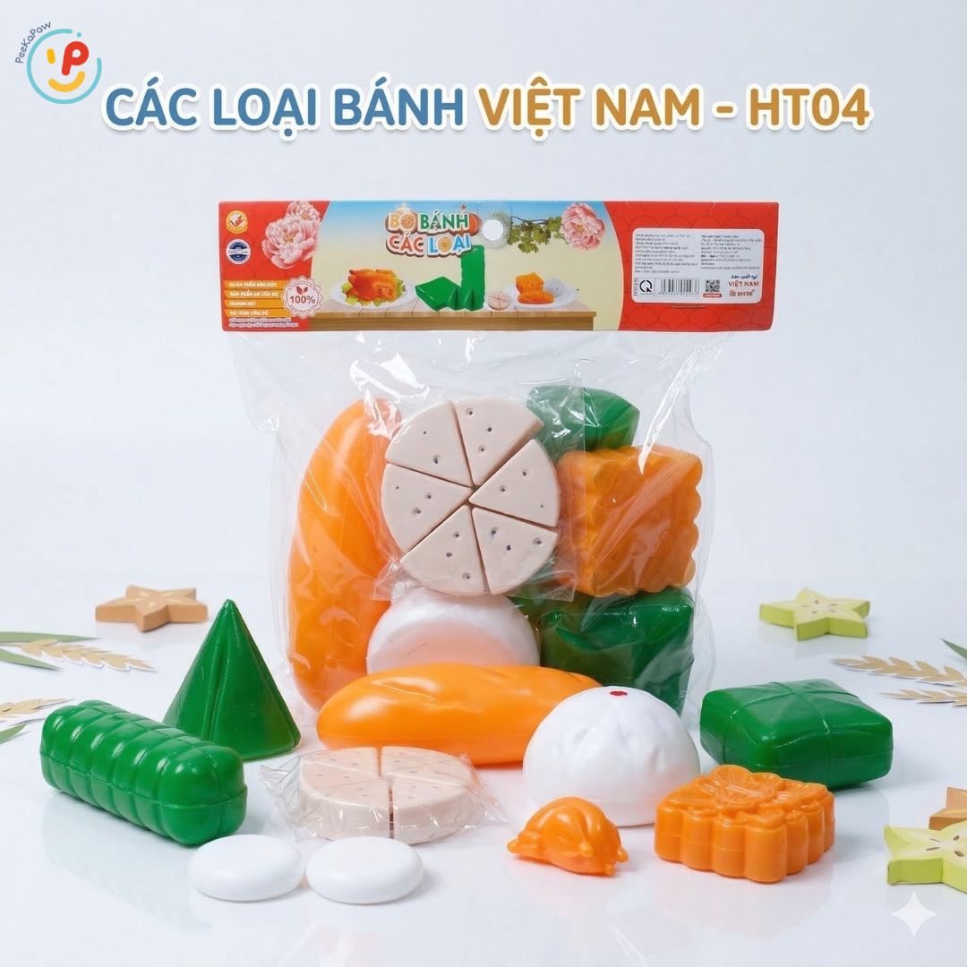 (Tổng hợp) Bộ đồ chơi nấu ăn nhà bếp và thực phẩm hàng Việt Nam PeeKaPaw Toys