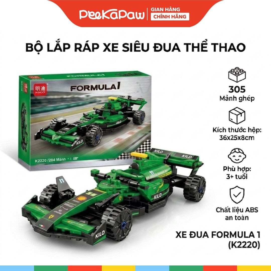 Bộ Lắp Ráp Xe Đua Formula 1 289-305 Chi Tiết