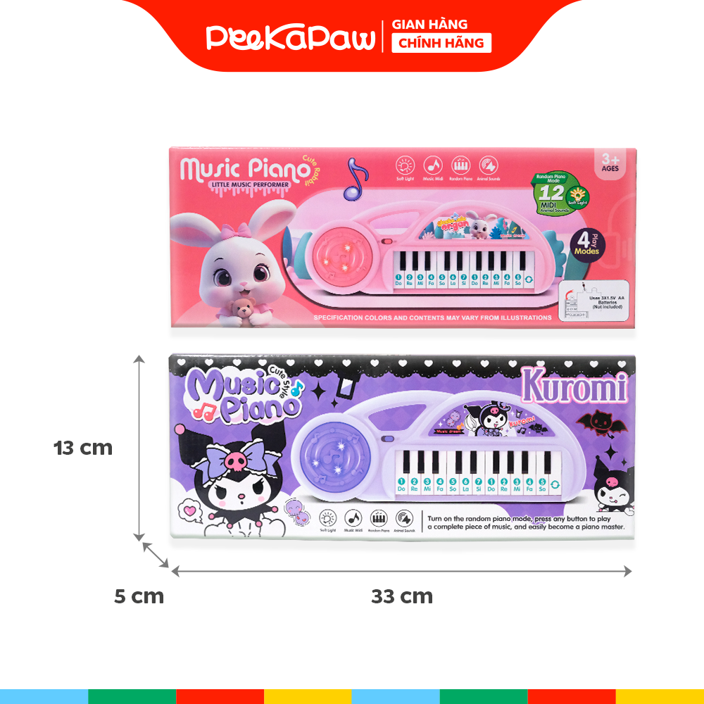 Đàn Piano đồ chơi cho bé nhiều mẫu tập làm quen âm nhạc PeeKaPaw Toys