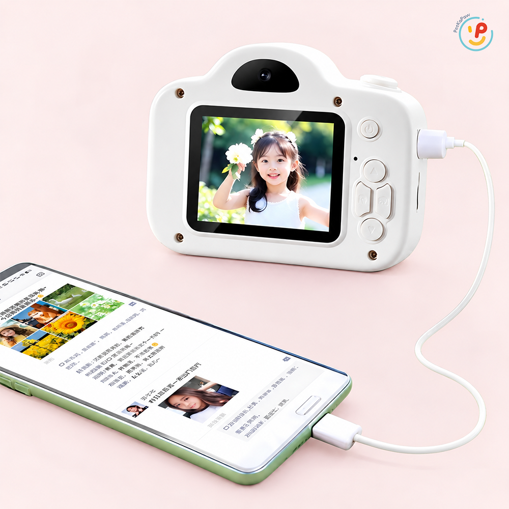 Máy chụp hình Kuromi Cinamoroll Melody đồ chơi 4 chức năng kèm thẻ nhớ 16 GB FQQ-01 PeeKaPaw Toys