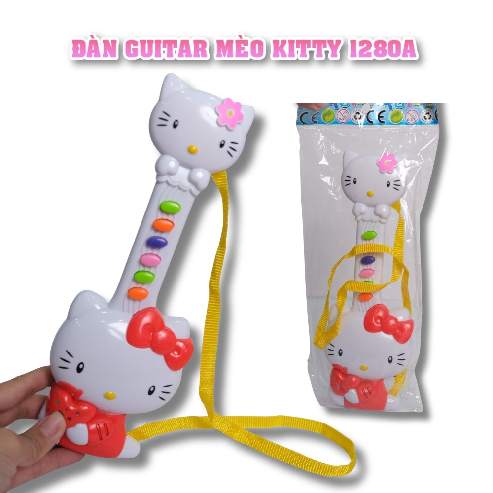 Đàn guitar mèo Kitty đồ chơi âm nhạc cho bé 1208A PeeKaPaw Toys