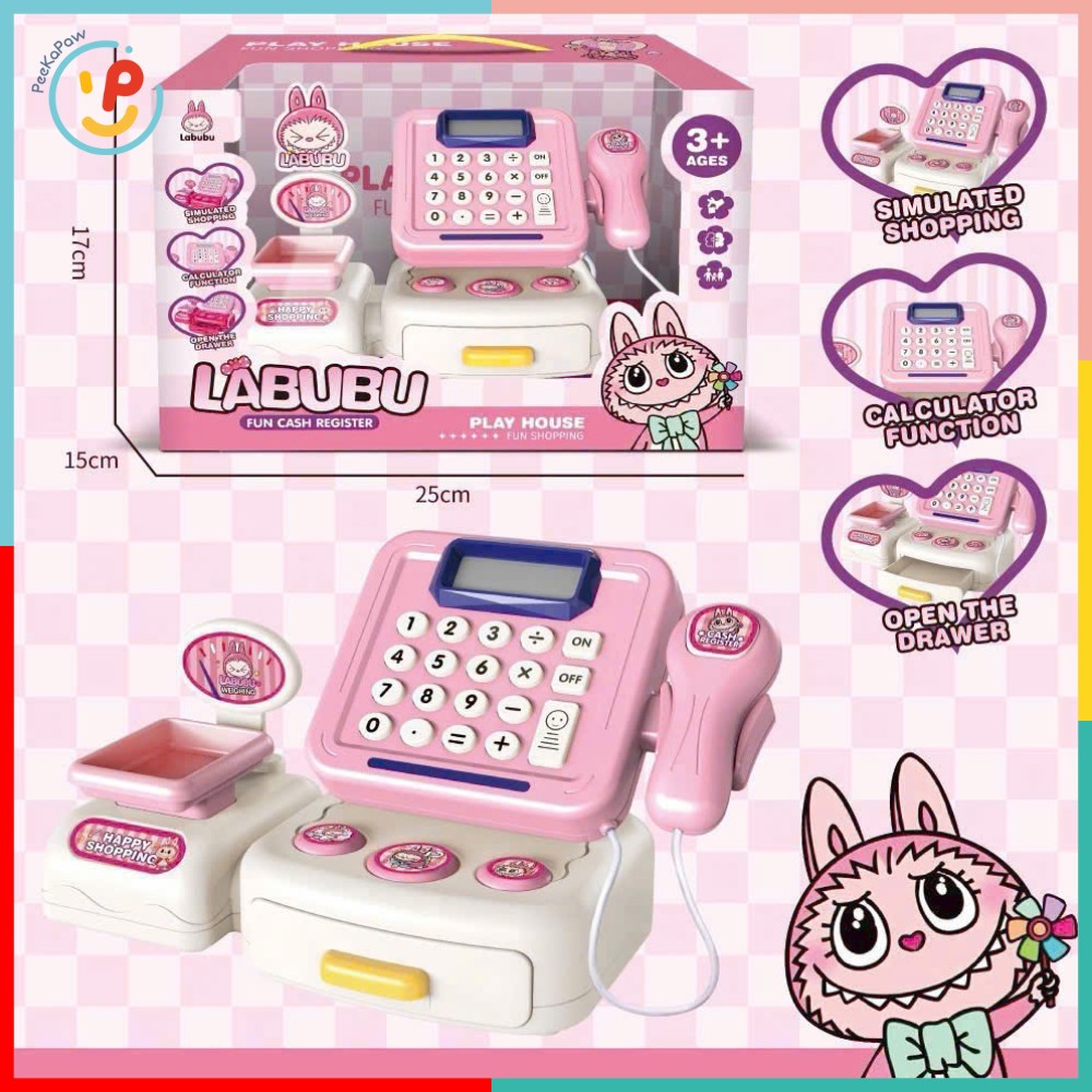 Đồ Chơi Máy Tính Siêu Thị Labubu Cho Bé Có Âm Thanh 1111-171 Peekapaw Toys