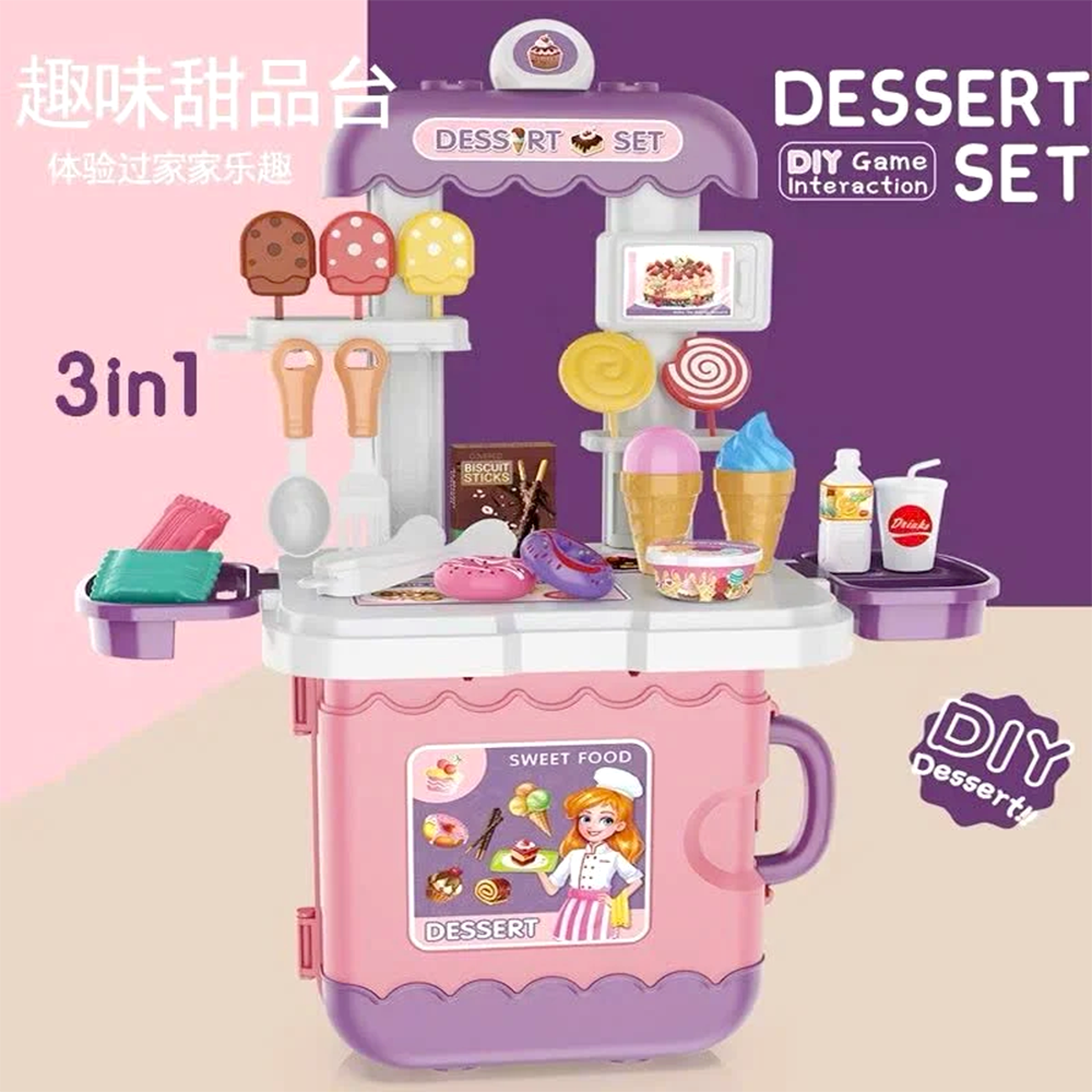 Vali đồ chơi tiệm kem và bánh ngọt 29 chi tiết 0412-11A PeeKaPaw Toys