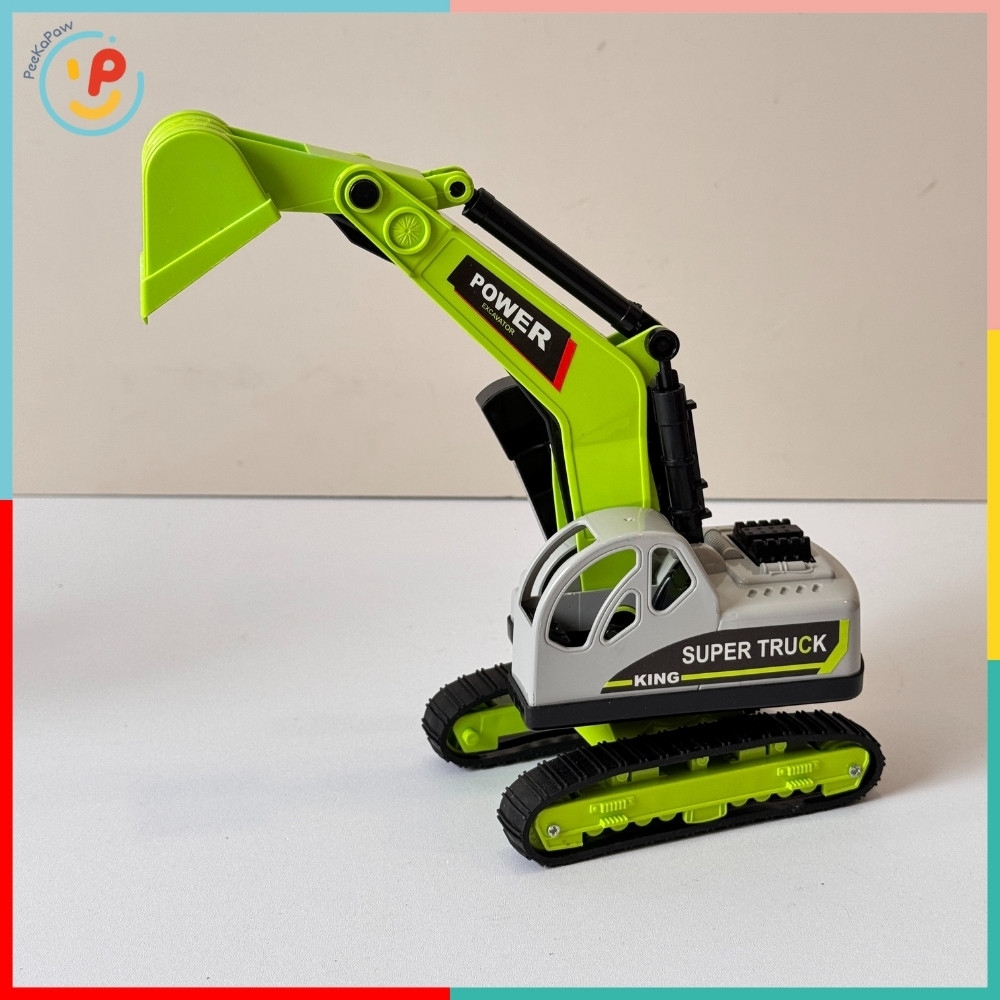 Xe Máy Xúc Chuyển Động Cần Cẩu 6919 PeeKaPaw Toys