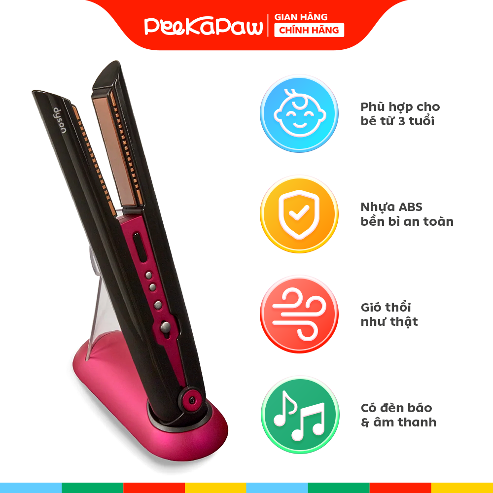 Bộ đồ chơi chăm sóc tóc cho bé DYSON SUPERSONIC SWEET HEART PeeKaPaw Toys
