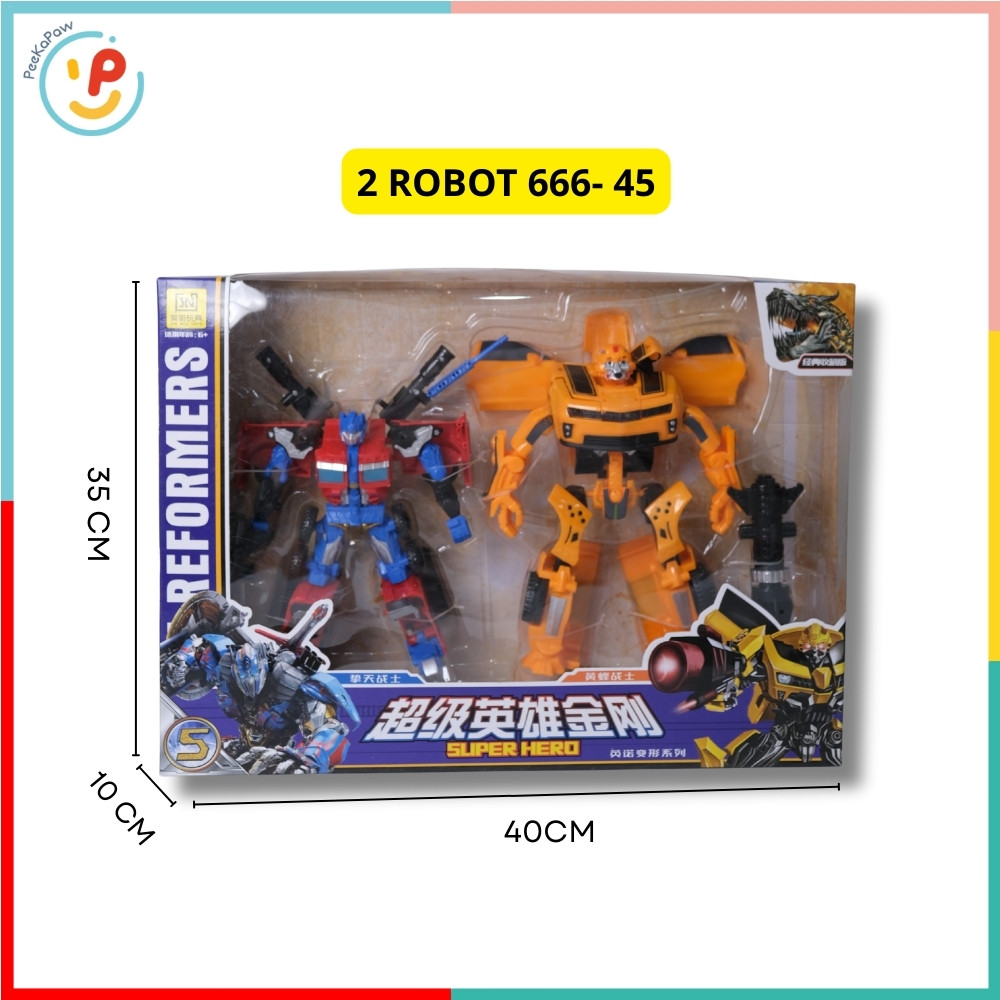 Robot Biến Hình Xe Transformers 666 PeeKaPaw Toys
