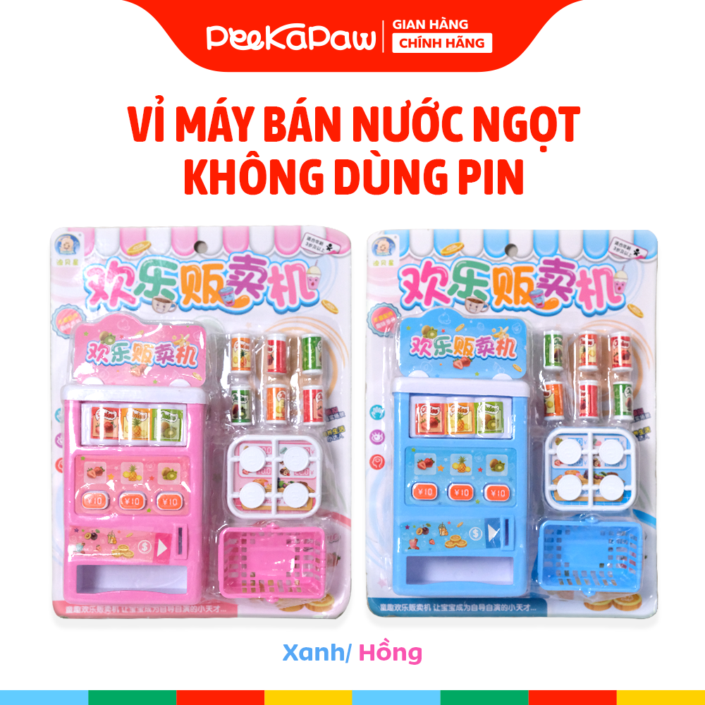 Vỉ máy bán nước ngọt tự động đồ chơi không dùng pin 6088-60 PeeKaPaw Toys
