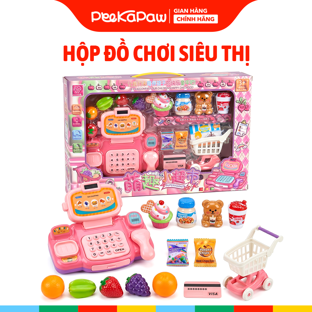 Đồ Chơi Siêu Thị Bán Kem Cho Bé Gái 1618-104 PeeKaPaw Toys