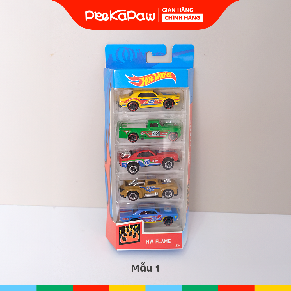 Hộp 5 chiếc xe cổ mô hình mini nhiều mẫu cho bé sưu tầm PeeKaPaw Toys