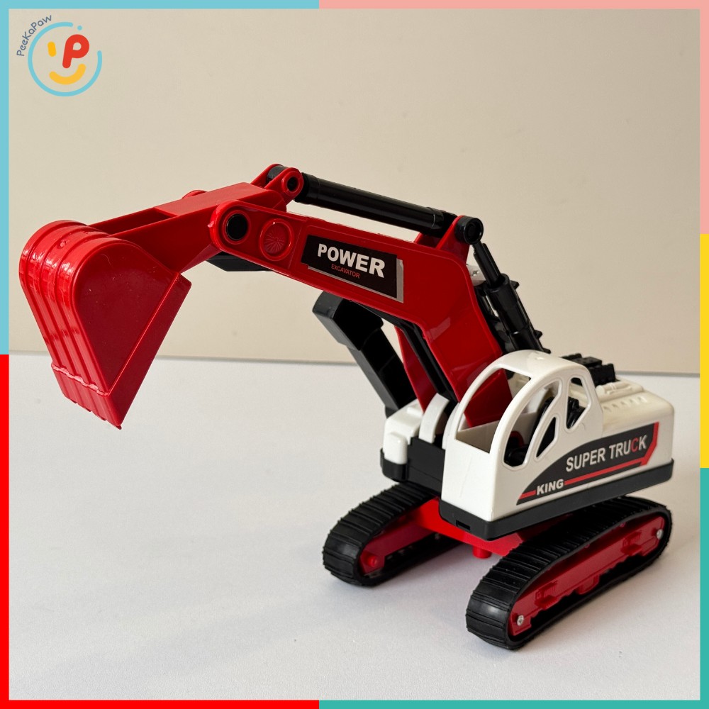 Xe Máy Xúc Chuyển Động Cần Cẩu 6919 PeeKaPaw Toys