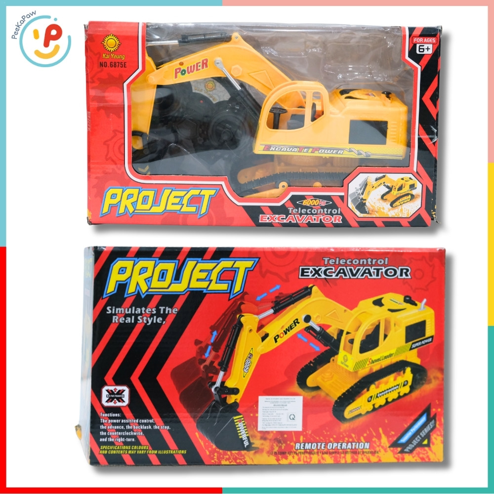 Xe cẩu điều khiển từ xa dùng pin sạc 6875E – PeeKaPaw Toys