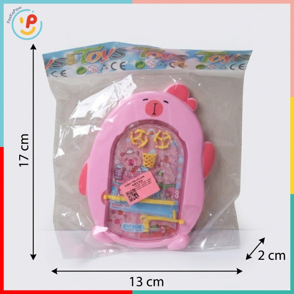 Đồ chơi tuổi thơ bắn bi sắt mê cung Pinball hình Capybara 6612A PeeKaPaw Toys