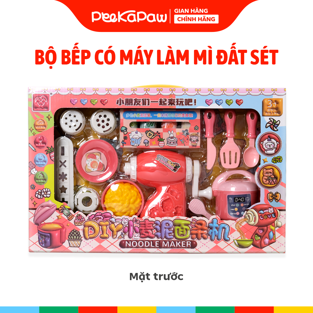 Bộ đồ chơi nhà bếp máy làm mì đất sét 1618-107
