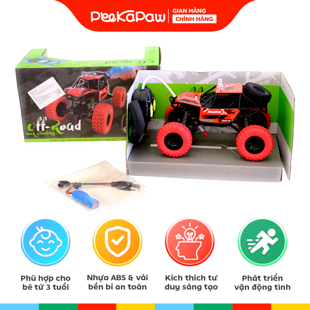 Xe địa hình điều khiển pin sạc 11808 PeeKaPaw Toys