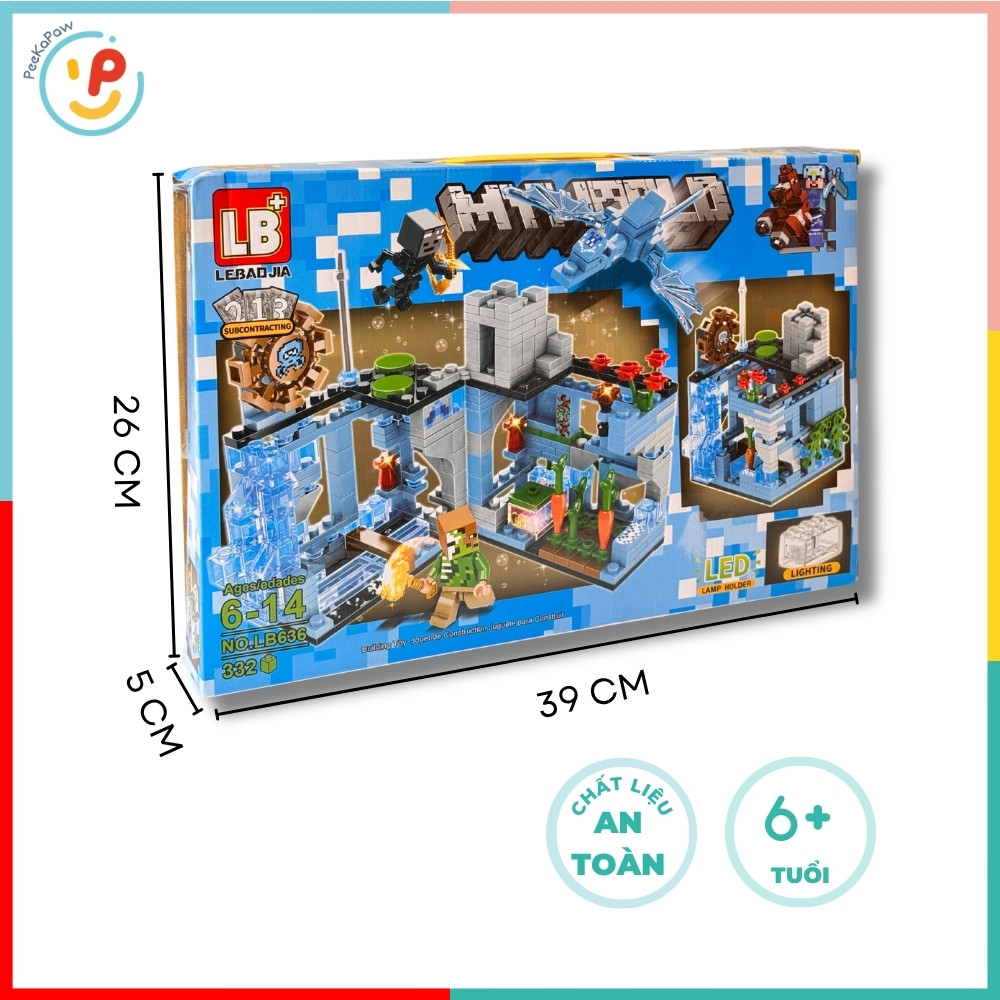Bộ Lắp Ráp Thế Giới Băng LED LB636 332 Mảnh Có Đèn LED – PeeKaPaw Toys