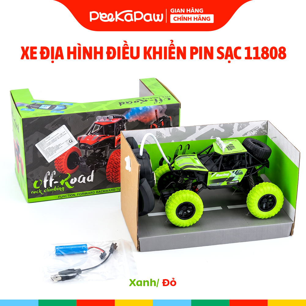 Xe địa hình điều khiển pin sạc 11808 PeeKaPaw Toys
