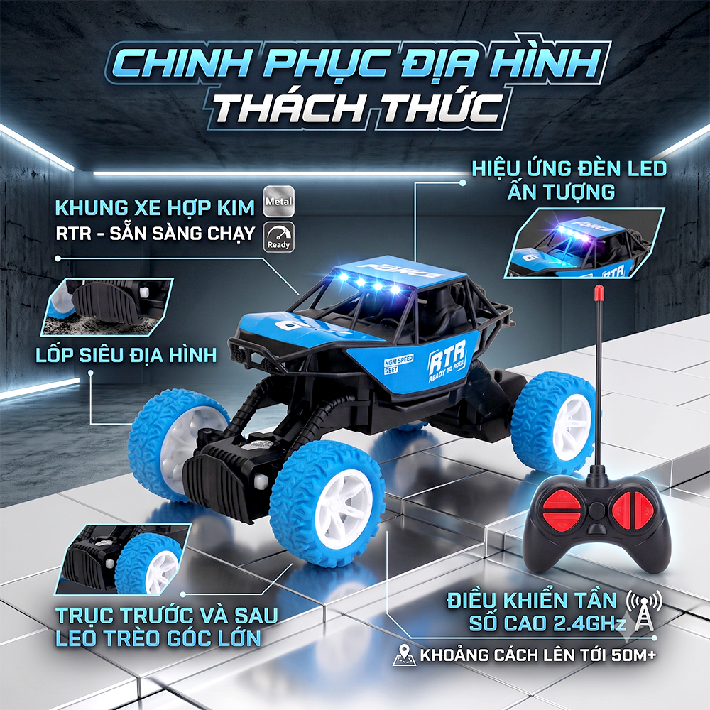 Xe địa hình điều khiển từ xa CQ656 PeeKaPaw Toys