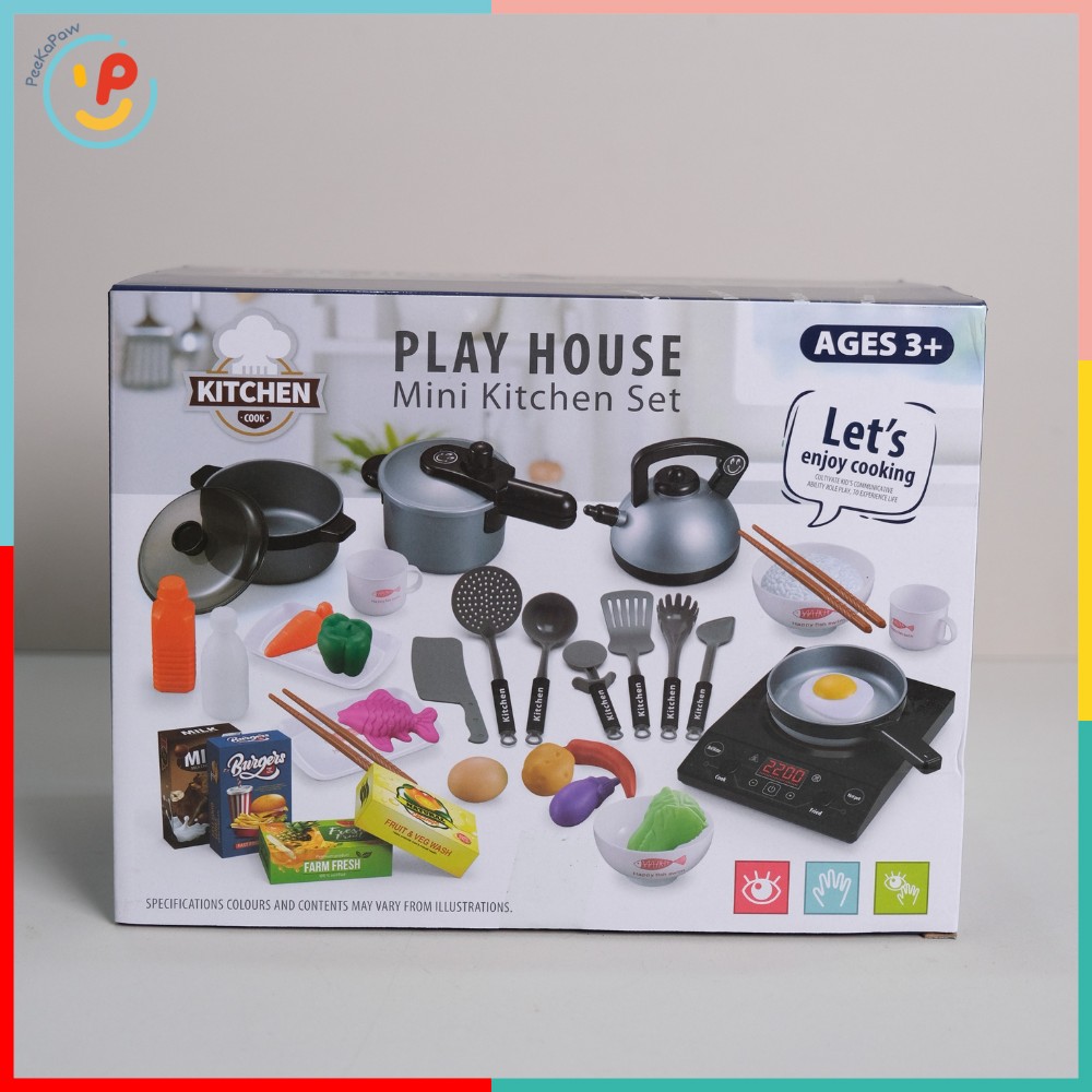 Đồ chơi nấu ăn nhà bếp 36 chi tiết Play House 5763 PeeKaPaw Toys