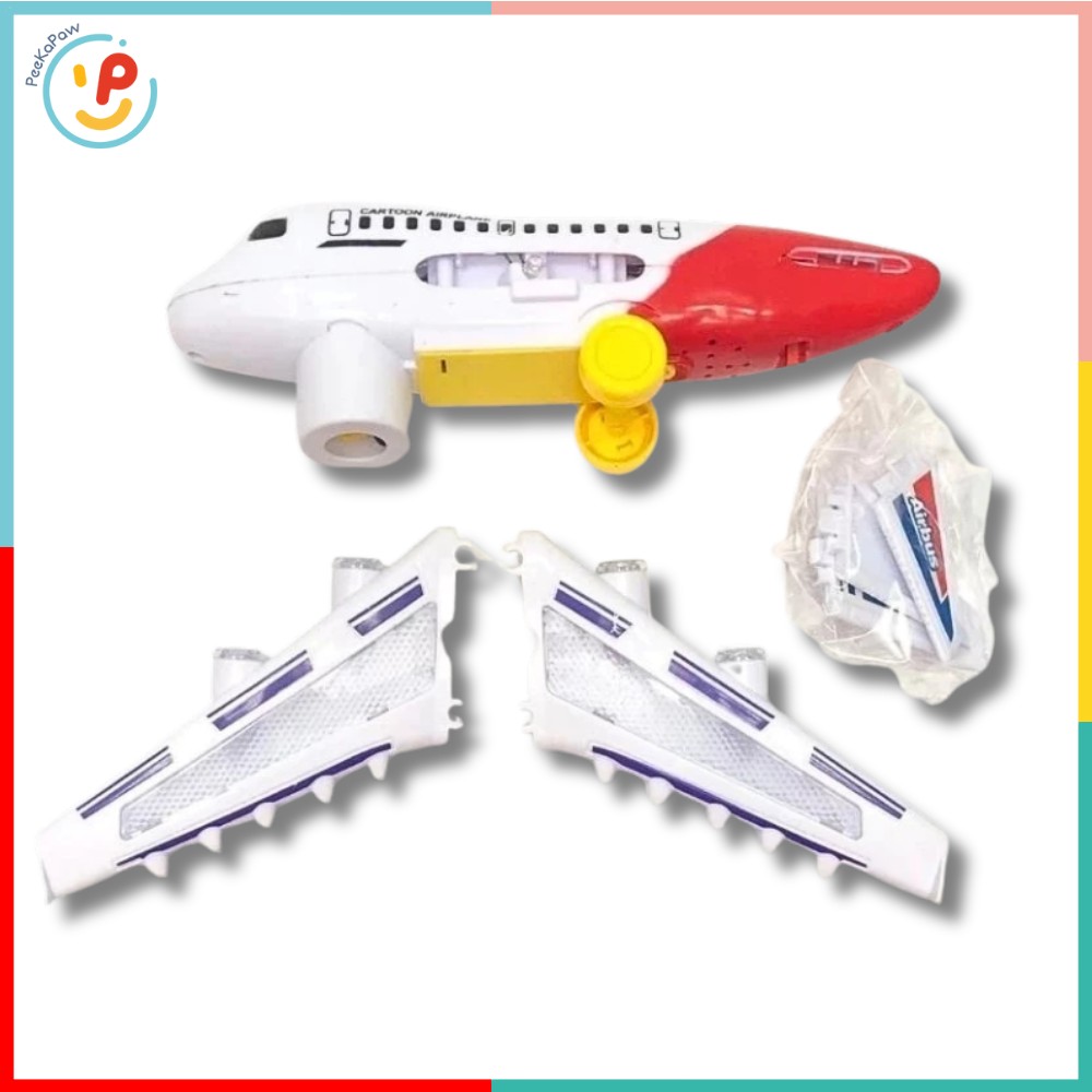 Máy bay Airbus đồ chơi có đèn và âm thanh 777-30 PeeKaPaw Toys