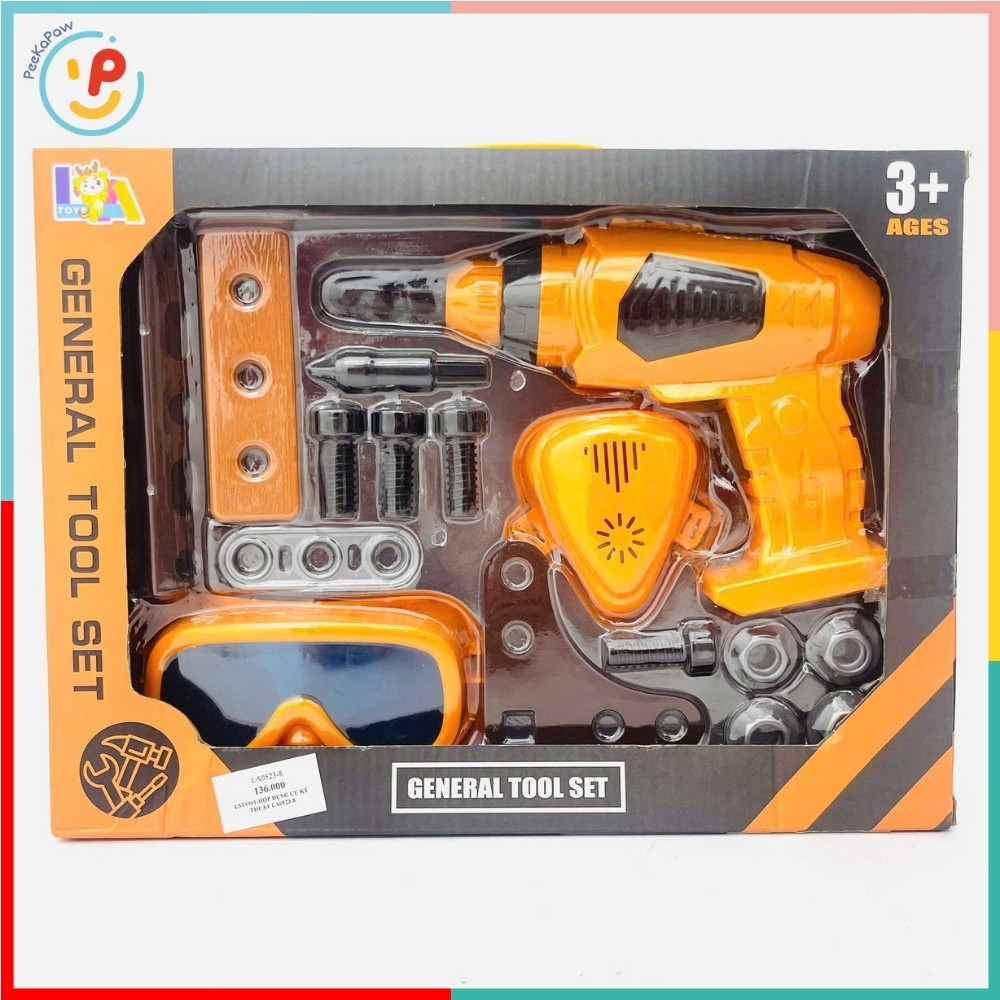 Đồ chơi dụng cụ sửa chữa máy khoan không pin 0523-8 PeeKaPaw Toys