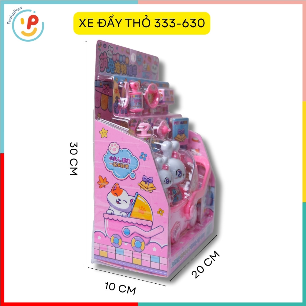 Đồ chơi nấu ăn nhà bếp Thỏ trắng và phụ kiện nhiều mẫu 333 PeeKaPaw Toys