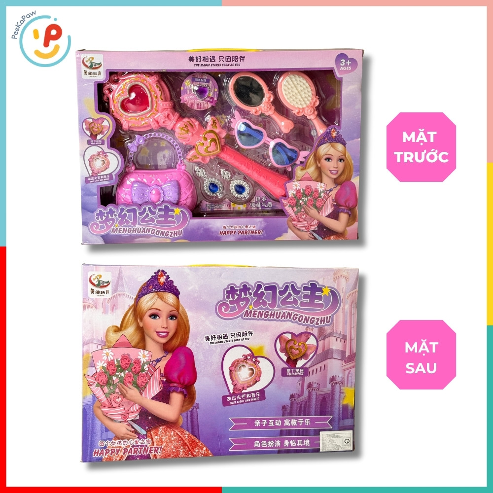 Đồ chơi dụng cụ làm tóc công chúa cho bé gái có gậy biến hình mã 941 PeeKaPaw Toys