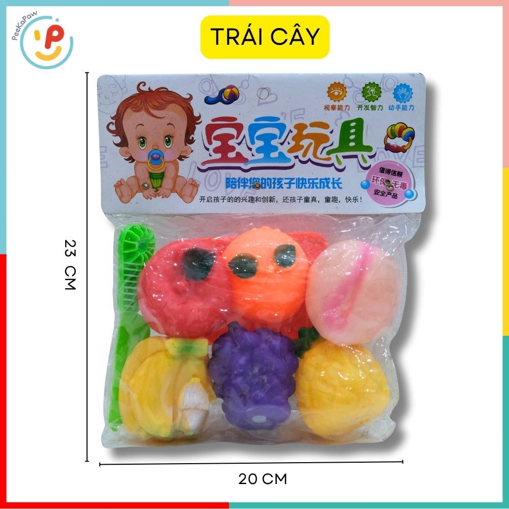 Đồ chơi thú bóp mềm chút chít cho bé sơ sinh PeeKaPaw Toys