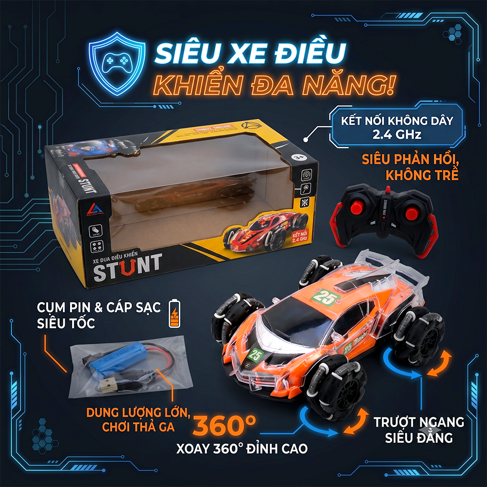 Xe cảnh sát điều khiển pin sạc bánh xe Omni thân trong suốt có đèn âm thanh 666-165