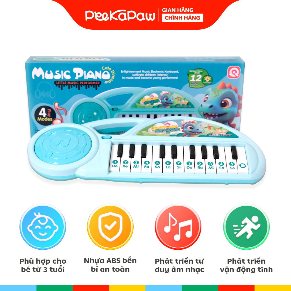 Đàn Piano đồ chơi cho bé nhiều mẫu tập làm quen âm nhạc PeeKaPaw Toys