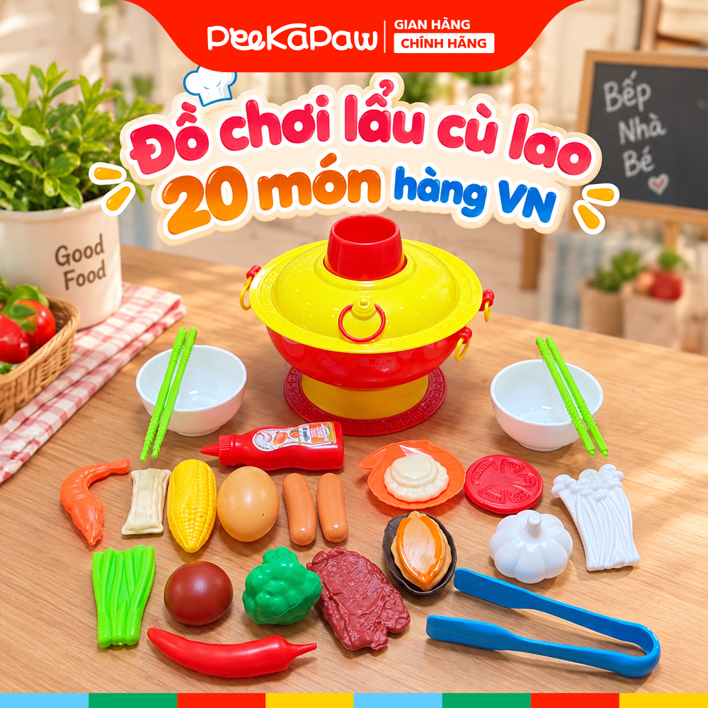 Đồ chơi nhà bếp lẩu cù lao hàng Việt Nam PeeKaPaw Toys