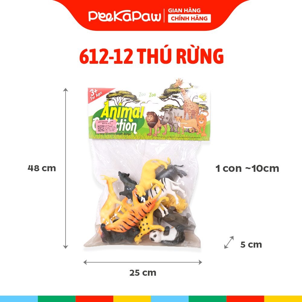 Mô Hình Động Vật Nông Trại Và Thú Rừng Cho Bé PeeKaPaw Toys