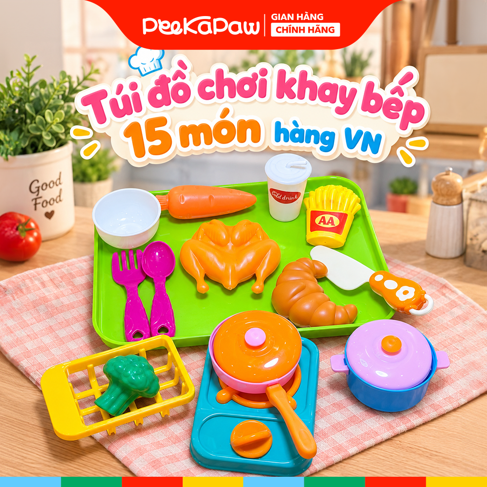 Đồ chơi nhà bếp lẩu cù lao hàng Việt Nam PeeKaPaw Toys