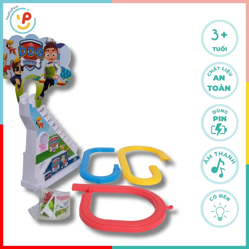 Đồ chơi leo cầu thang trượt Biệt đội chó cứu hộ Paw Patrol có nhạc PeeKaPaw Toys