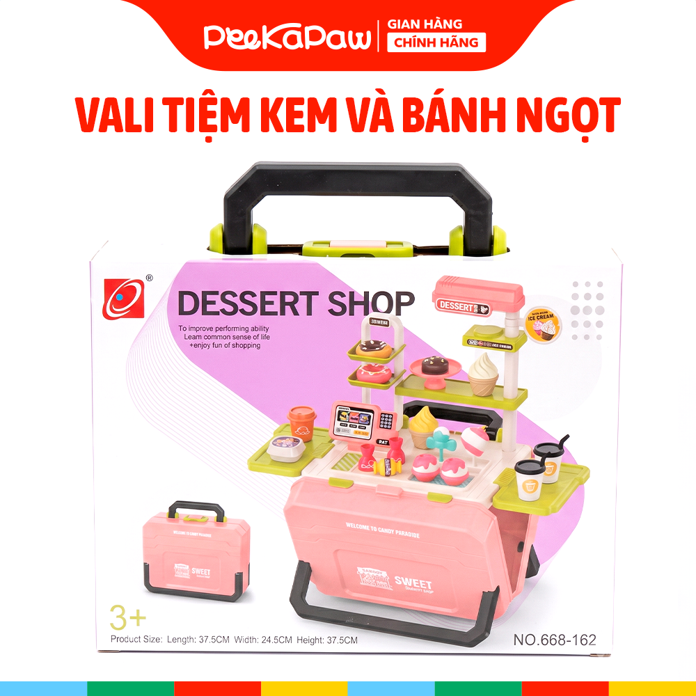 Vali đồ chơi tiệm kem và bánh ngọt 668-162 PeeKaPaw Toys