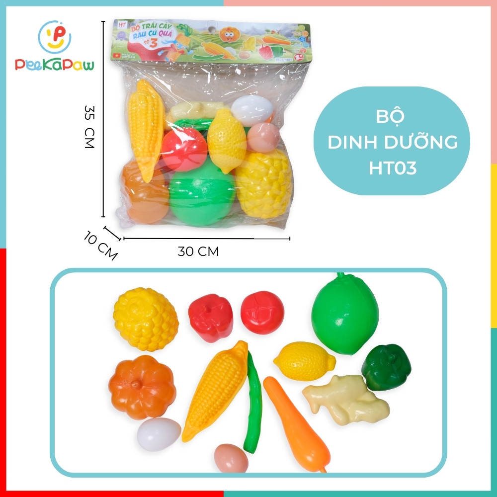(Tổng hợp) Bộ đồ chơi nấu ăn nhà bếp và thực phẩm hàng Việt Nam PeeKaPaw Toys