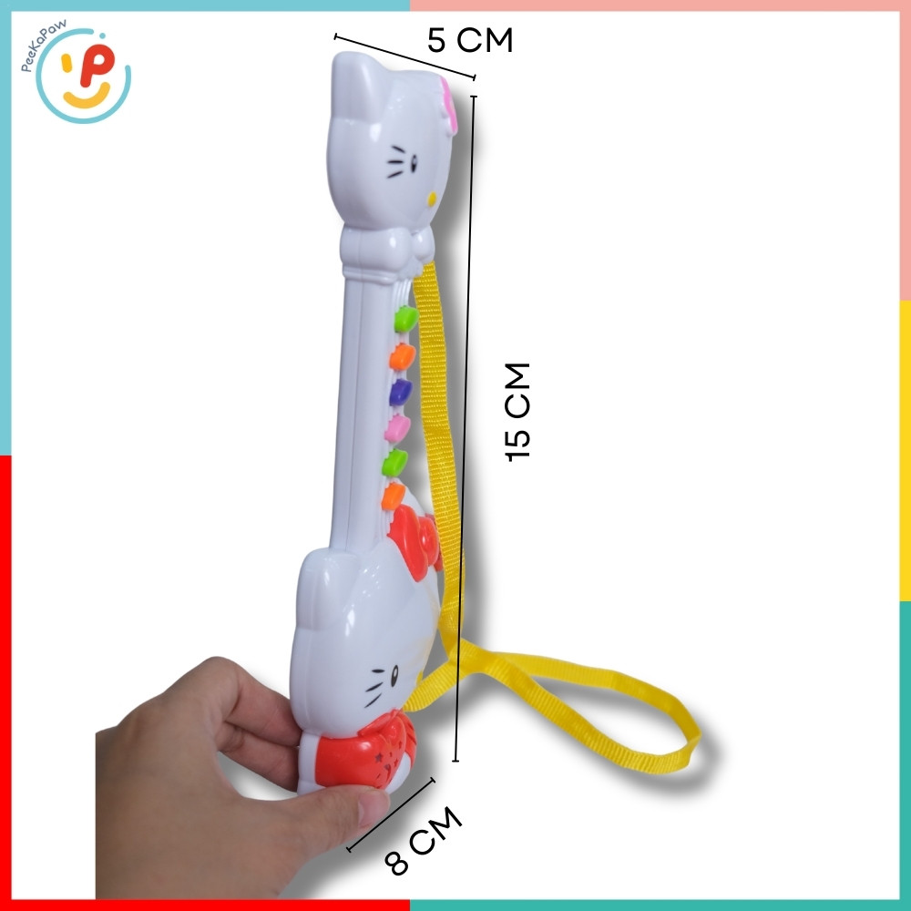 Đàn guitar mèo Kitty đồ chơi âm nhạc cho bé 1208A PeeKaPaw Toys