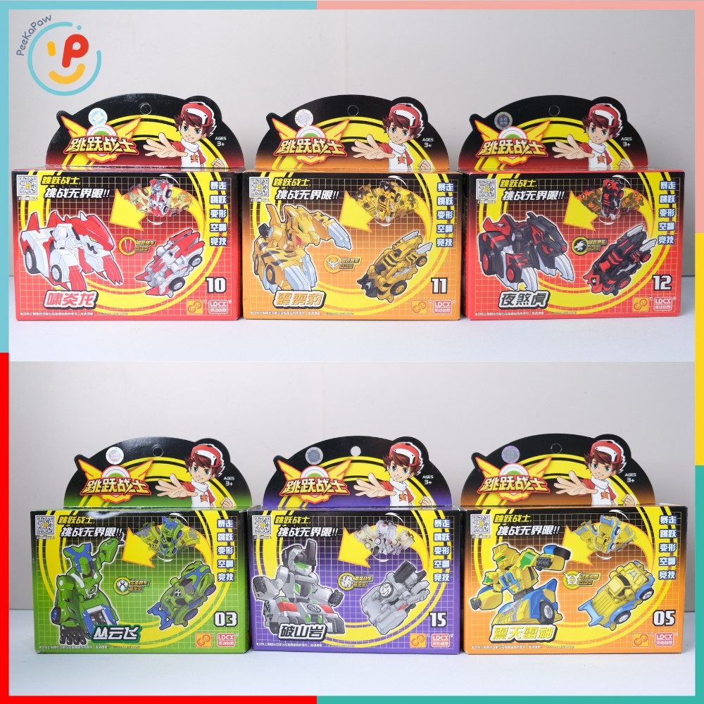 Hộp lắp ráp robot biến hình xe 10 mẫu 9801 PeeKaPaw Toys