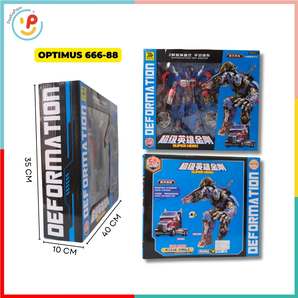 Robot Biến Hình Xe Transformers 666 PeeKaPaw Toys
