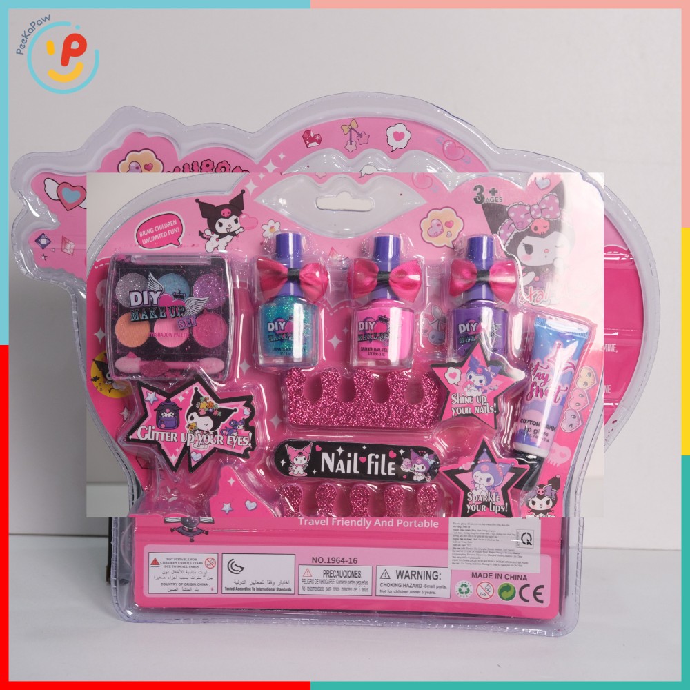 Đồ chơi làm móng tay Kuromi vỉ ép 1964-16 PeeKaPaw Toys