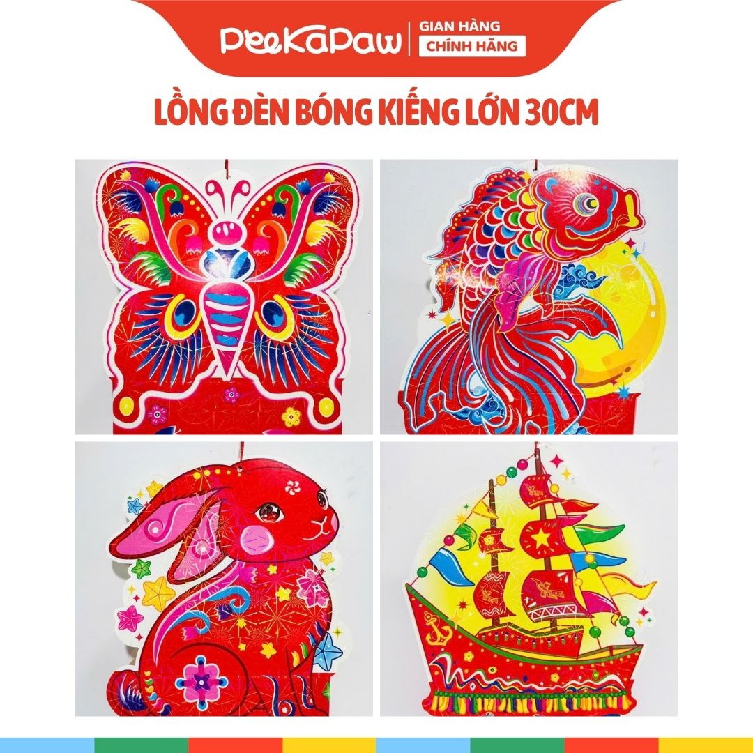 Lồng Đèn Trung Thu Bóng Kiếng Truyền Thống Tự Xếp Nhiều Mẫu PeeKaPaw Toys