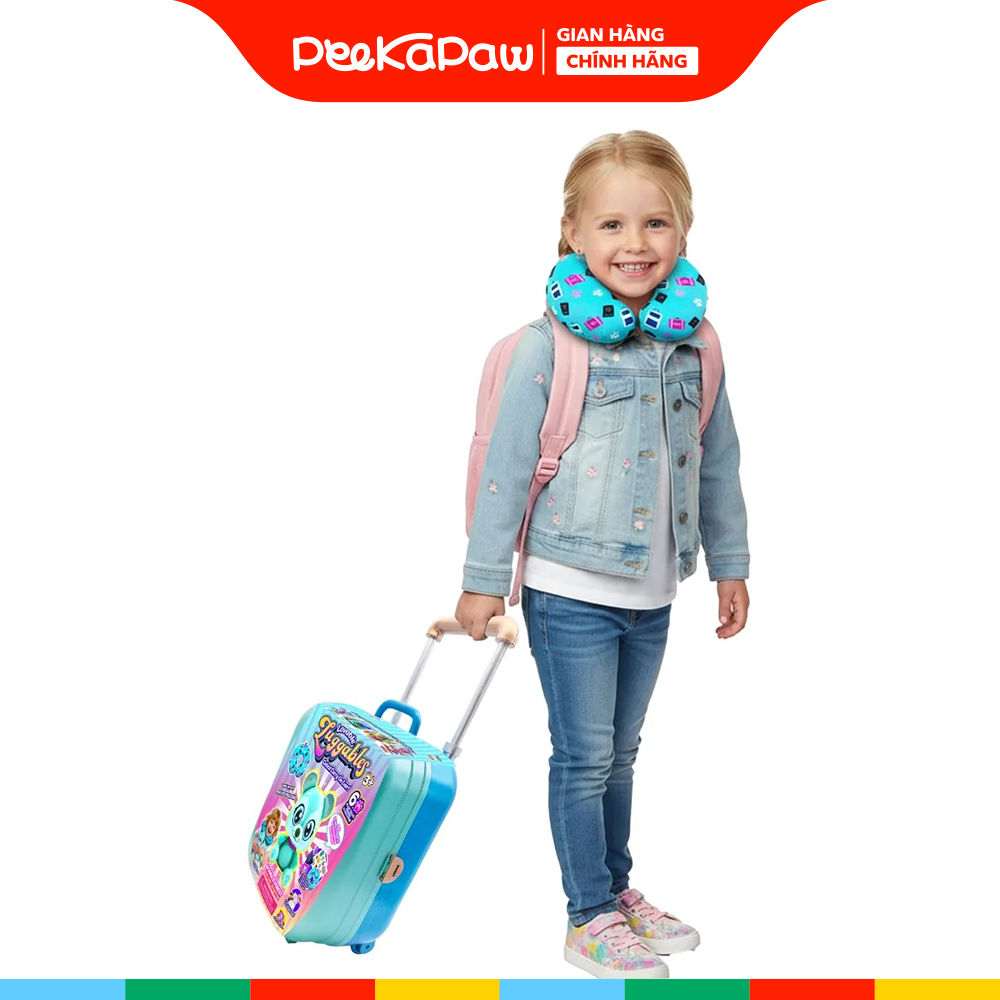 Đồ chơi vali kéo gối cổ du lịch thú bông PLUSH TOY PeeKaPaw Toys