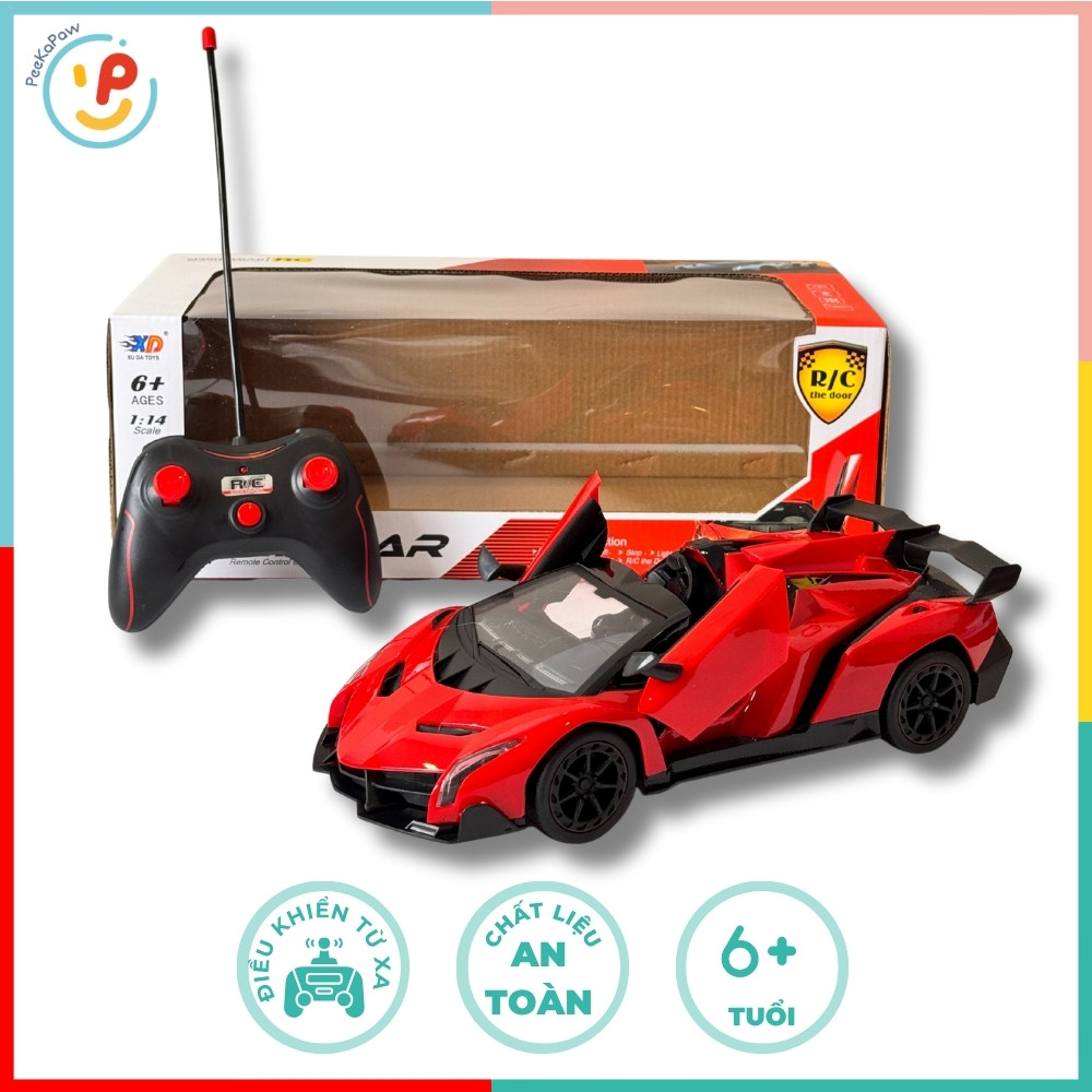 Xe Đua Điều Khiển Từ Xa Mở Cửa 2 Bên 3688-K13 PeeKaPaw Toys