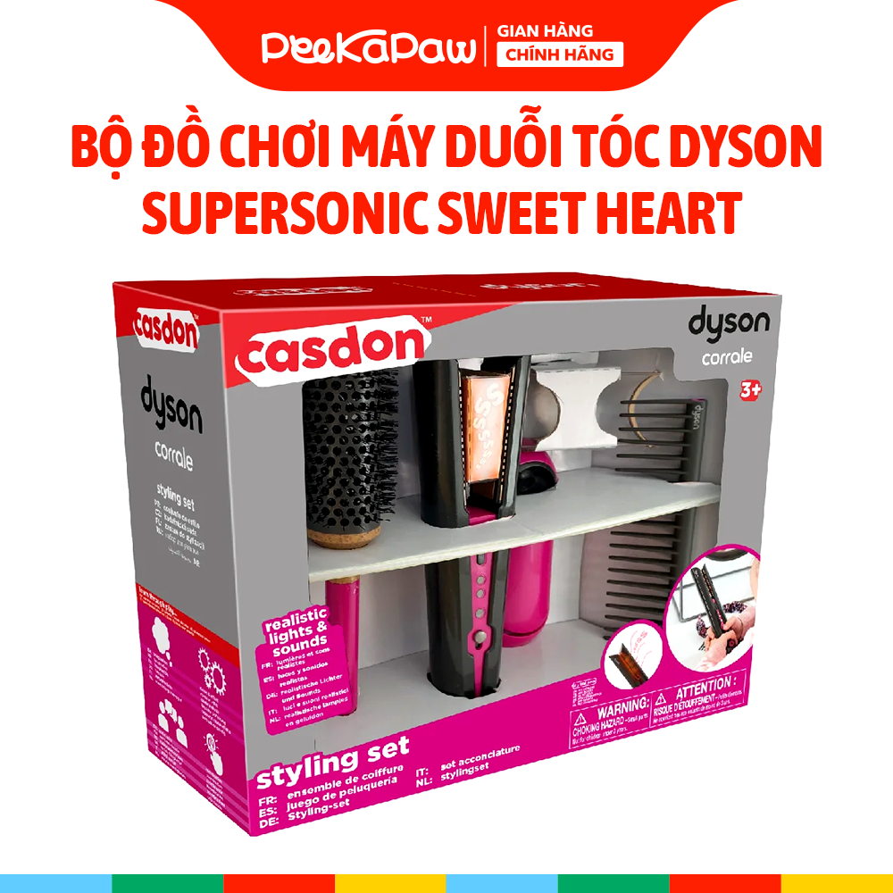 Bộ đồ chơi chăm sóc tóc cho bé DYSON SUPERSONIC SWEET HEART PeeKaPaw Toys