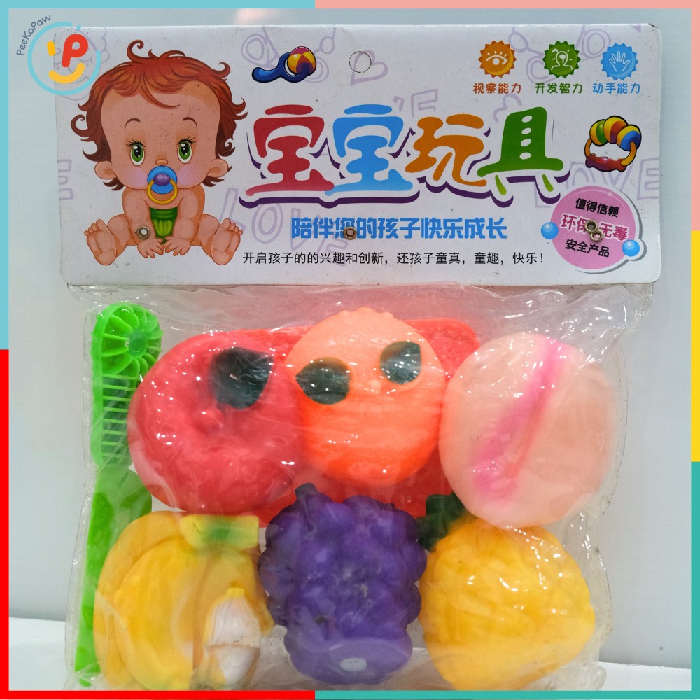 Đồ chơi thú bóp mềm chút chít cho bé sơ sinh PeeKaPaw Toys