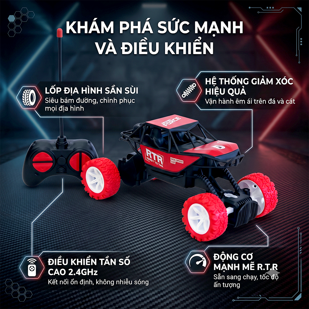 Xe địa hình điều khiển từ xa CQ656 PeeKaPaw Toys