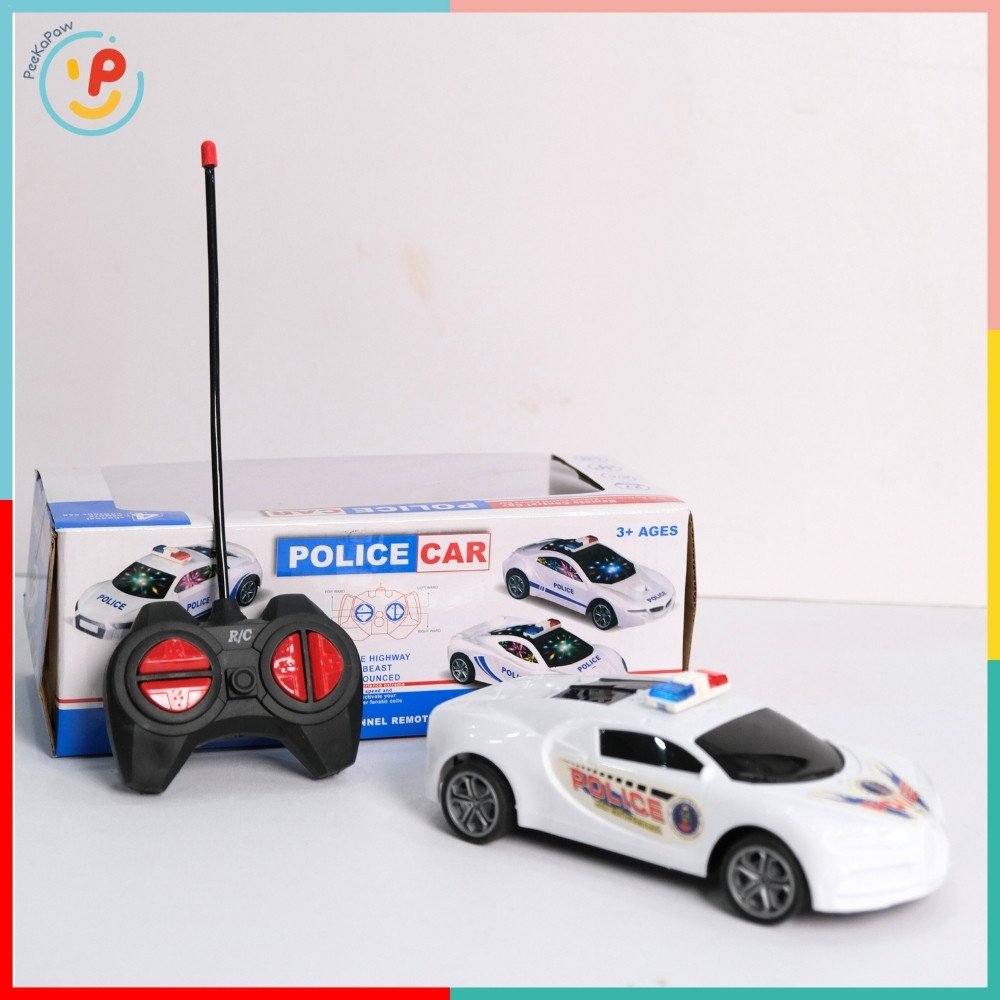 Xe Cảnh Sát Điều Khiển Từ Xa 281 Có Đèn PeeKaPaw Toys