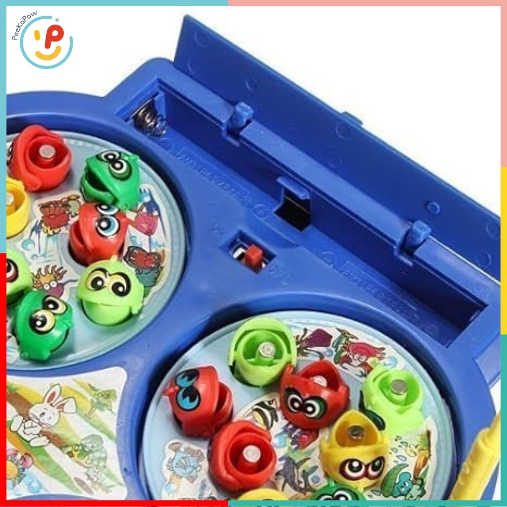 Đồ Chơi Câu Cá Nam Châm 4 Ô Có Nhạc 9923 PeeKaPaw Toys