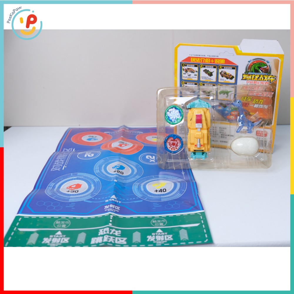 Đồ Chơi Khủng Long Đua Xe 32001 Kèm Bản Đồ Đua PeeKaPaw Toys
